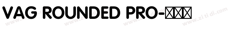 VAG ROUNDED PRO字体转换